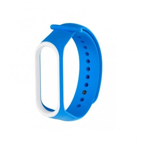 Ремешок для браслета Noname для Xiaomi Mi Band 5/Mi Band 4/Mi Band 3 White/Azure (626738)