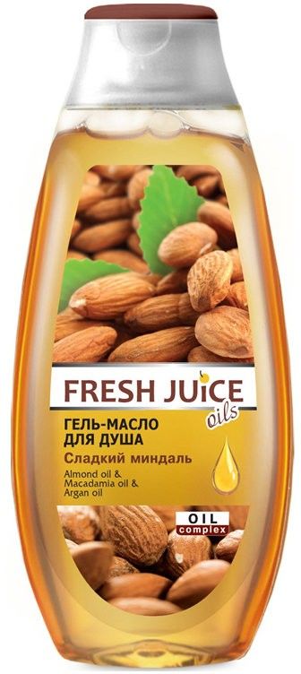 фото Гель-масло для душа fresh juice sweet almond 400 мл