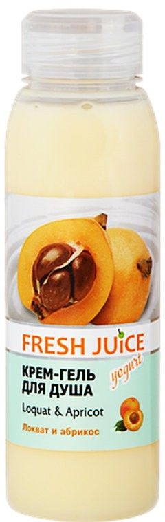 фото Крем-гель для душа fresh juice loquat & apricot 300 мл