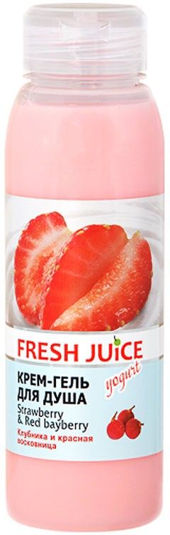 Купить Крем-гель для душа Fresh Juice Strawberry & Red bayberry 300 мл