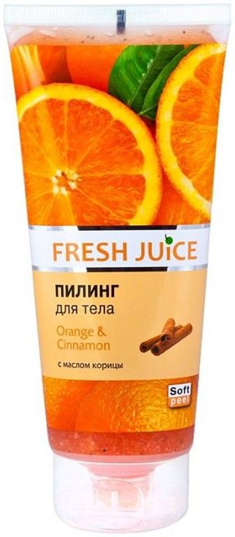 фото Пилинг для тела fresh juice orange & cinnamon 200 мл