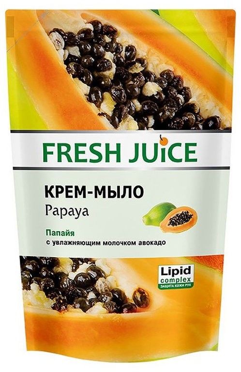 фото Крем-мыло дой-пак fresh juice papaya 460 мл