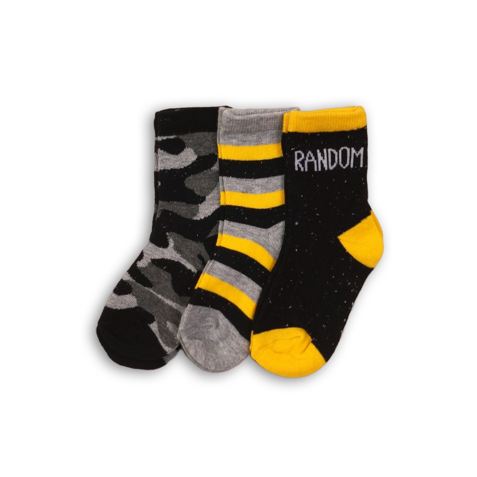 

Носки детские 3 пары MINOTI, цв. серый; черный р.16, LIMIT15