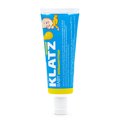 Купить Зубная паста для детей Klatz BABY Большая груша без фтора, 40 мл