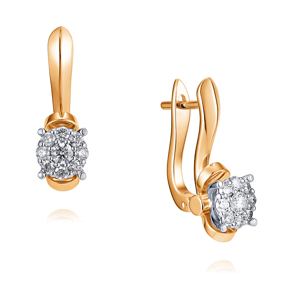 

Серьги из желтого золота ADAMAS 2457807/01-А55Д-41, бриллиант, 2457807/01-А55Д-41