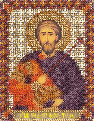 

Вышивка бисером Икона Святого Великомученика Феодора Тирона ЦМ-1482, 8,6x11 см от Panna