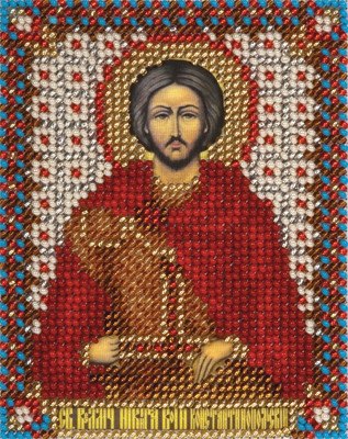 

Вышивка бисером Panna Икона Св. Влкм. Никиты Воина Константинопольского 8,7 x 11 см