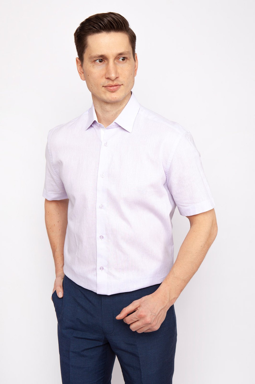 

Рубашка мужская Kanzler 19S-SCR03RSS/05 фиолетовая 42, 19S-SCR03RSS/05