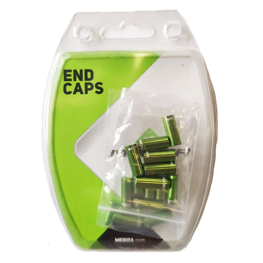 фото Комплект наконечников для рубашки/троса merida universal end caps green (2260001948)
