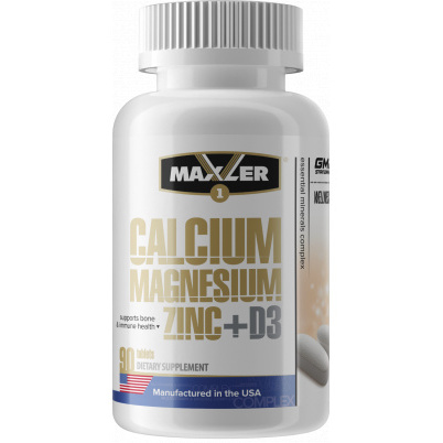 фото Витаминно-минеральный комплекс maxler calcium, magnesium, zinc + d3 90 таблеток