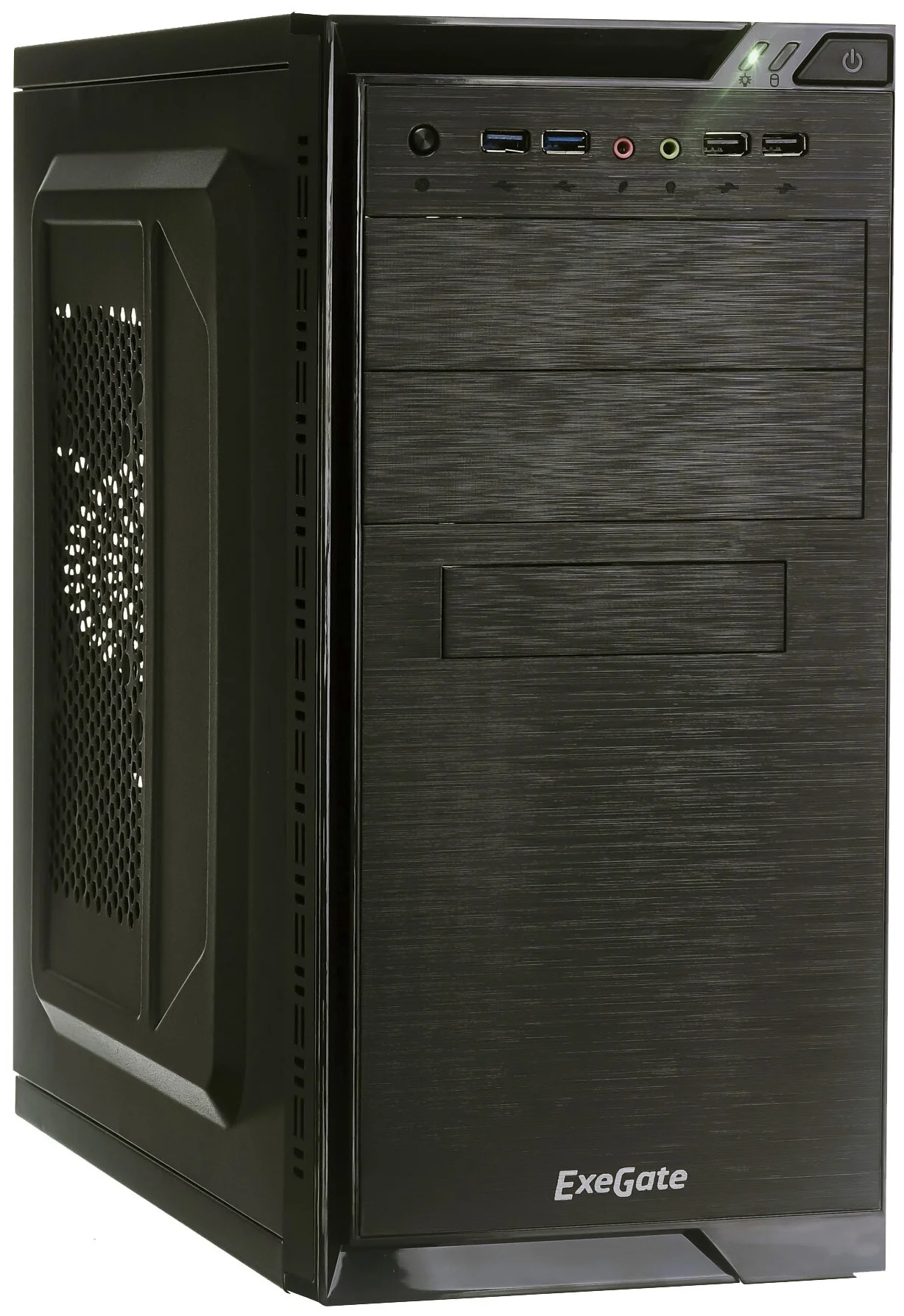 

Корпус компьютерный EXEGATE QA-412U (EX272745RUS) Black, QA-412U