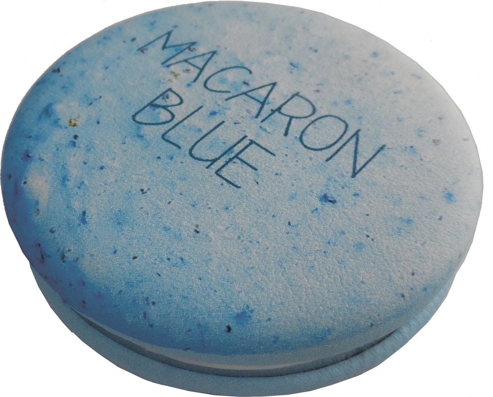 фото Зеркало карманное dewal «макарони», голубое