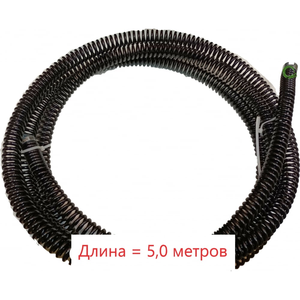 Спираль для прочистки засоров в канализации диаметр 22 мм, длина 5 метров CROCODILE 50315- спираль для прочистки засоров в канализации crocodile крокочист арт 50315 22 3
