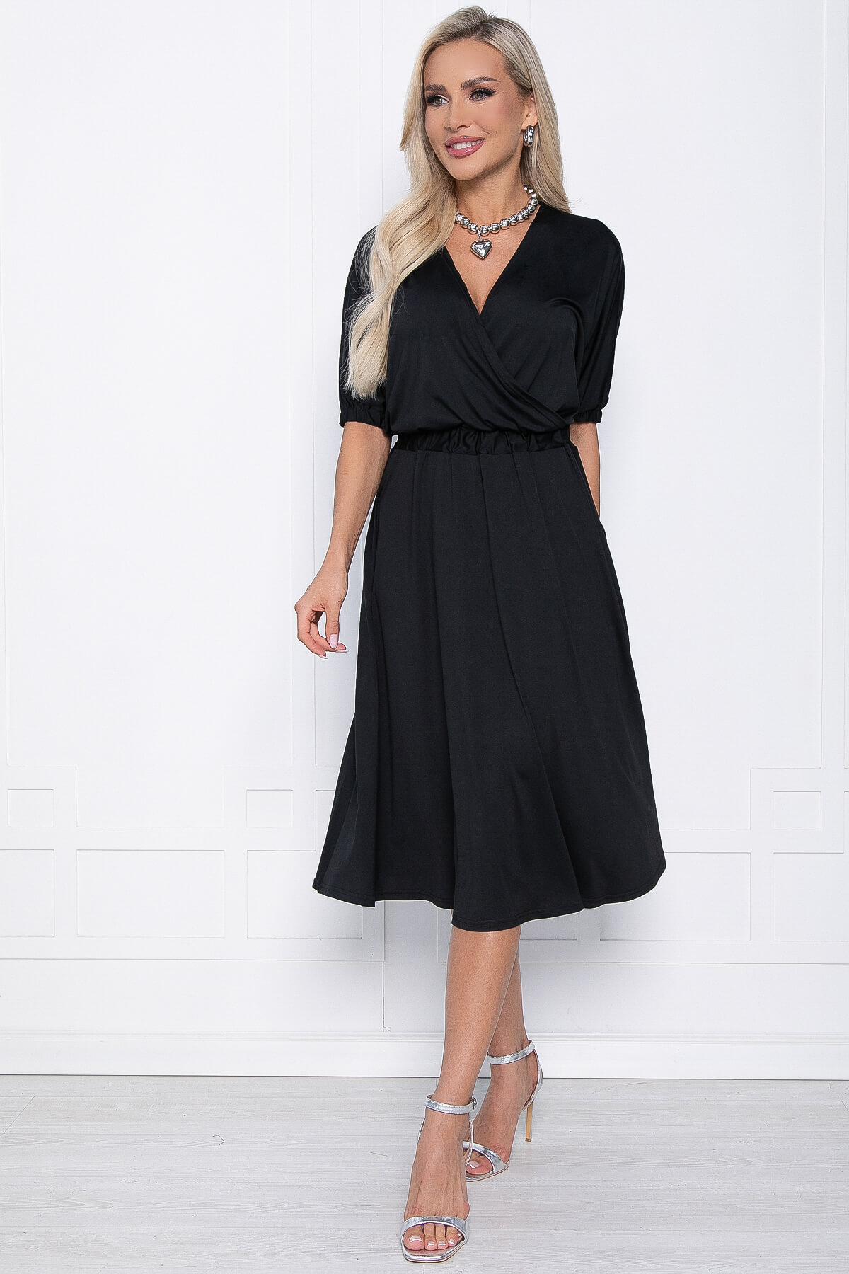 

Платье женское LT Collection Верушка черное 46 RU, Черный, Верушка
