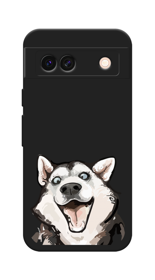 

Чехол Awog на Google Pixel 8A "Радостный хаски", Белый;голубой;черный, 271752-1