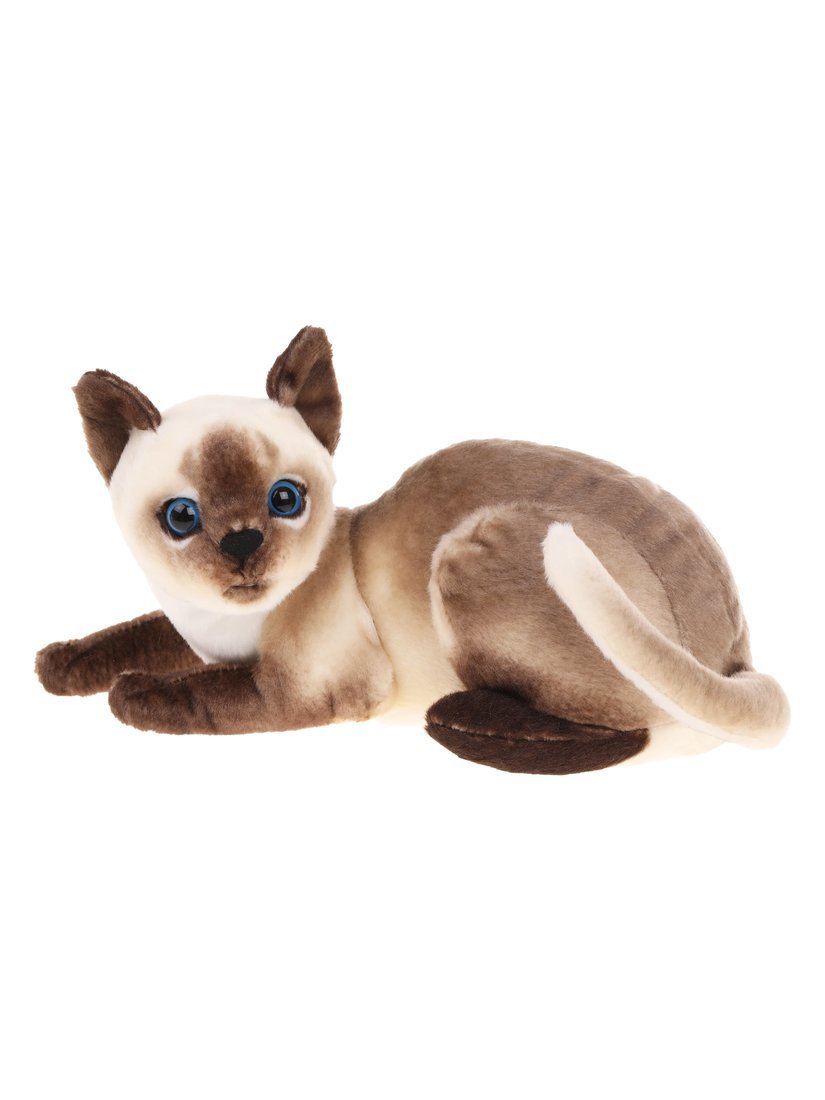 Мягкая игрушка Сиамская кошка Fluffy Family 27см мягкая игрушка abtoys сиамская кошка 15 см