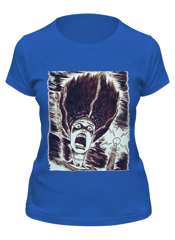 

Футболка женская Printio Art horror синяя XL, Синий, Art horror