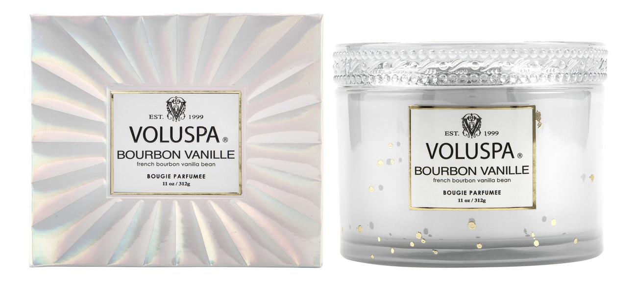 фото Voluspa ароматическая свеча bourbon vanille (ваниль бурбон) 312г