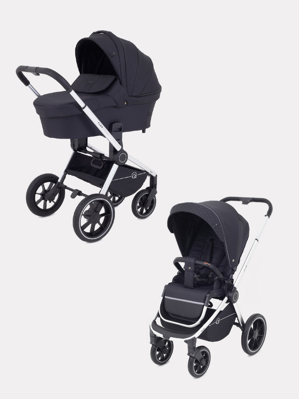 

Коляска детская 2 в 1 RANT FLEX GRAND PU 2022 RA072 Midnight Black, Flex Grand PU 2in1 2022