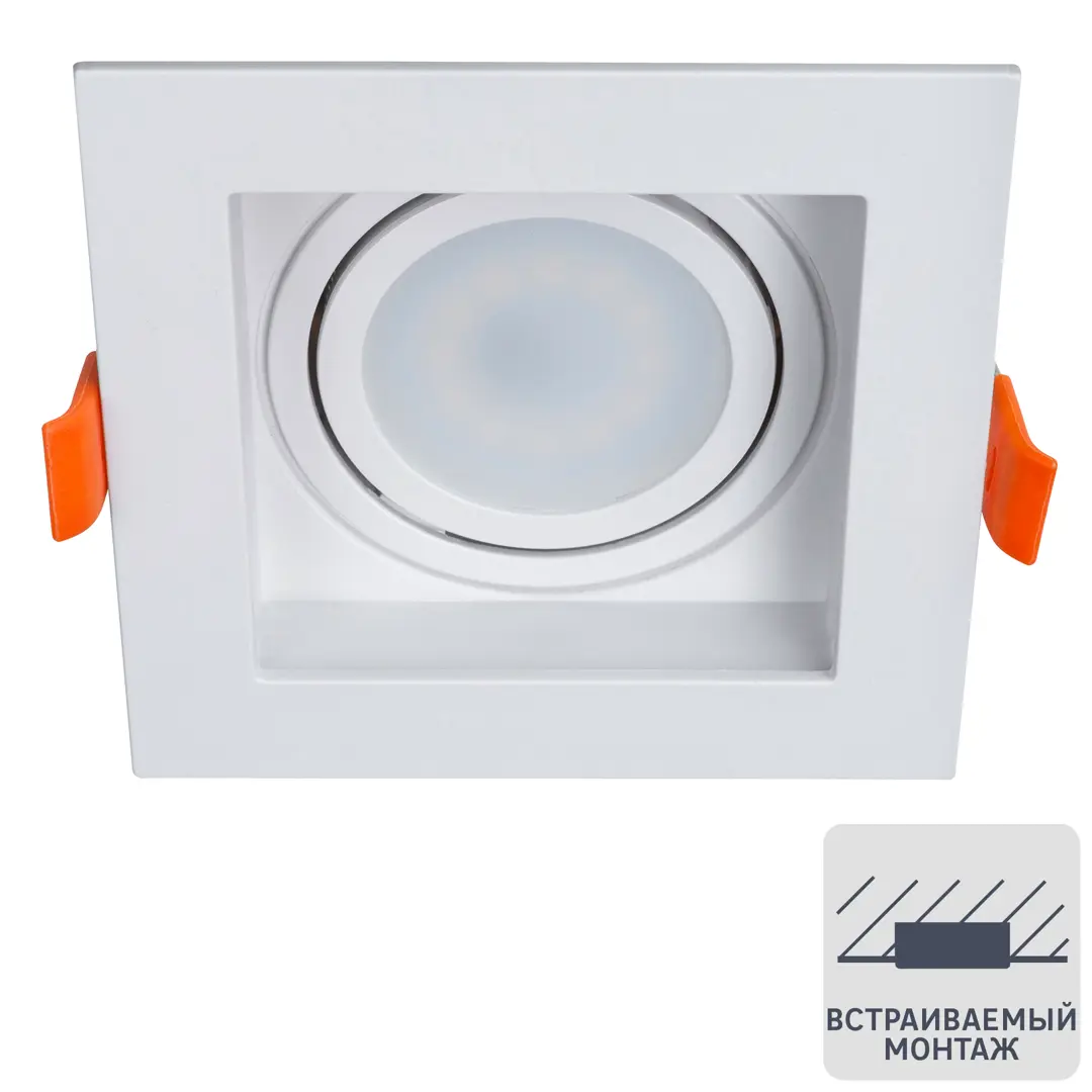 

Светильник точечный встраиваемый Arte Lamp Simplex под отверстие 70 мм, 2 м, цвет белый