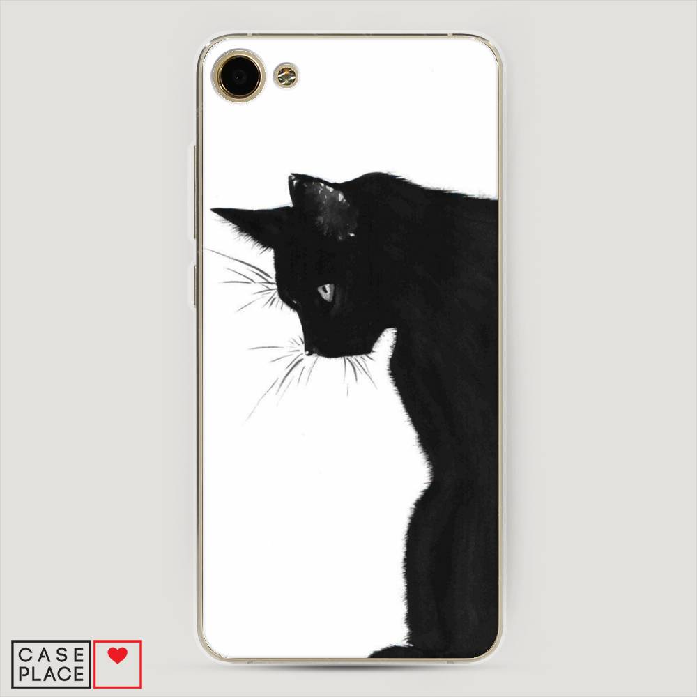 

Чехол Awog на Meizu U10 "Black cat", Черный;белый, 71250-1