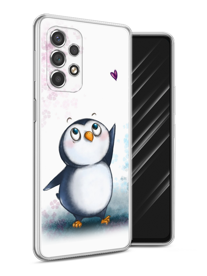 

Чехол Awog на Samsung Galaxy A53 / Самсунг A53 "Пингвин и сердечко", Белый, 2104550-1