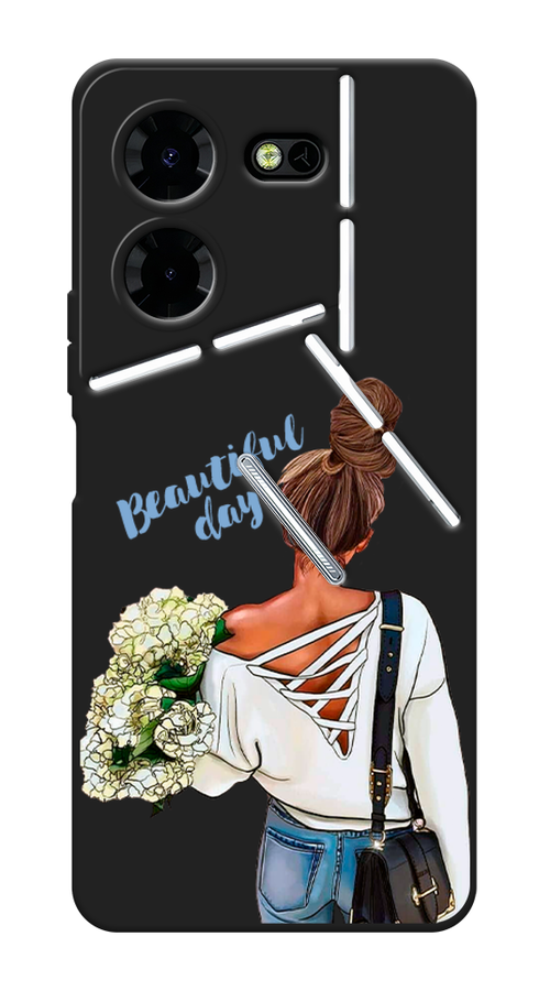 

Чехол Awog на Tecno Pova 5 Pro 5G "Beautiful day vector", Коричневый;белый;зеленый, 304552-1