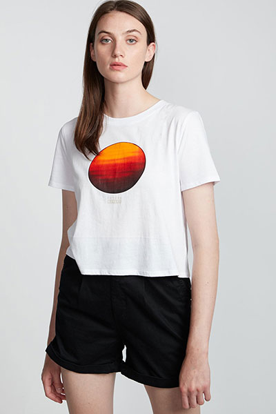

Футболка женская Element Nat Geo Crop белая L, Nat Geo Crop