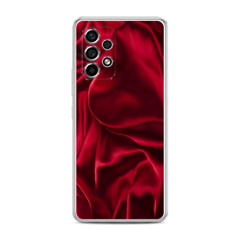 фото Чехол awog "текстура красный шелк" для samsung galaxy a53