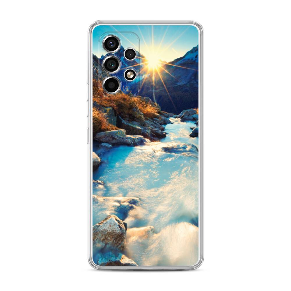 

Чехол Awog на Samsung Galaxy A53 / Самсунг A53 "Восход 7", Коричневый;белый;голубой, 2104550-4
