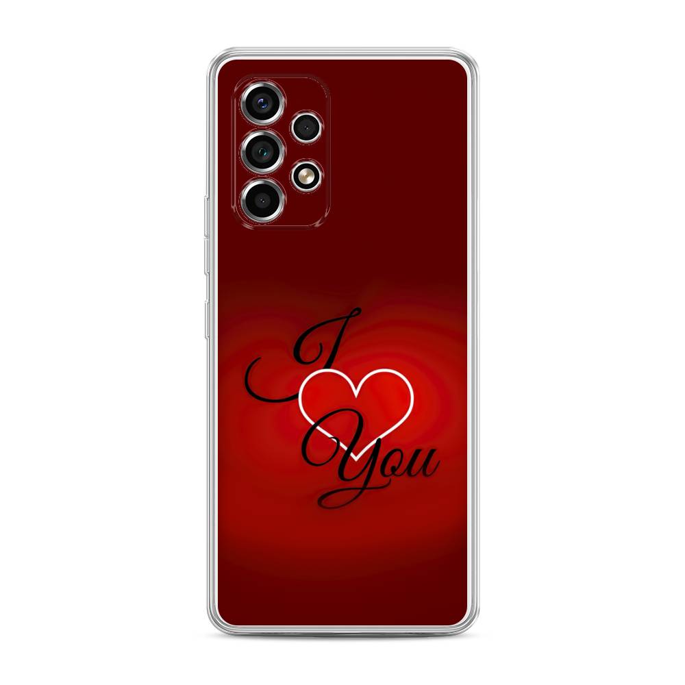 

Чехол Awog на Samsung Galaxy A53 / Самсунг A53 "I love you 3", Красный;черный, 2104550-6