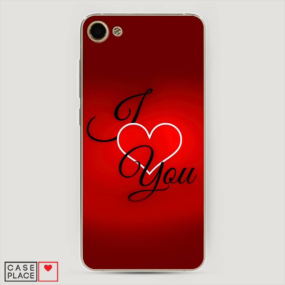 

Чехол Awog на Meizu U10 "I love you 3", Красный;черный, 71250-6