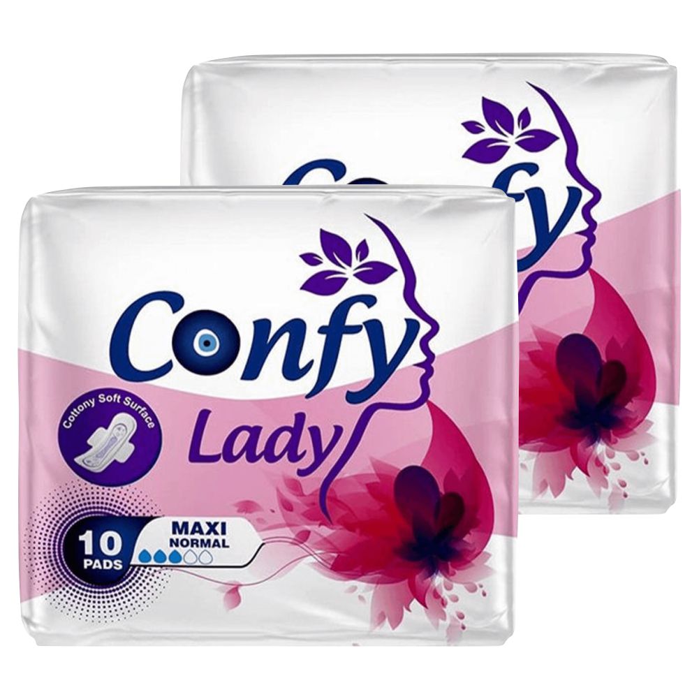 Гигиенические прокладки Confy Lady Maxi Normal женские, 2 упаковки по 10 шт naturella classic женские гигиенические прокладки ароматизированные с крылышками camomile normal duo