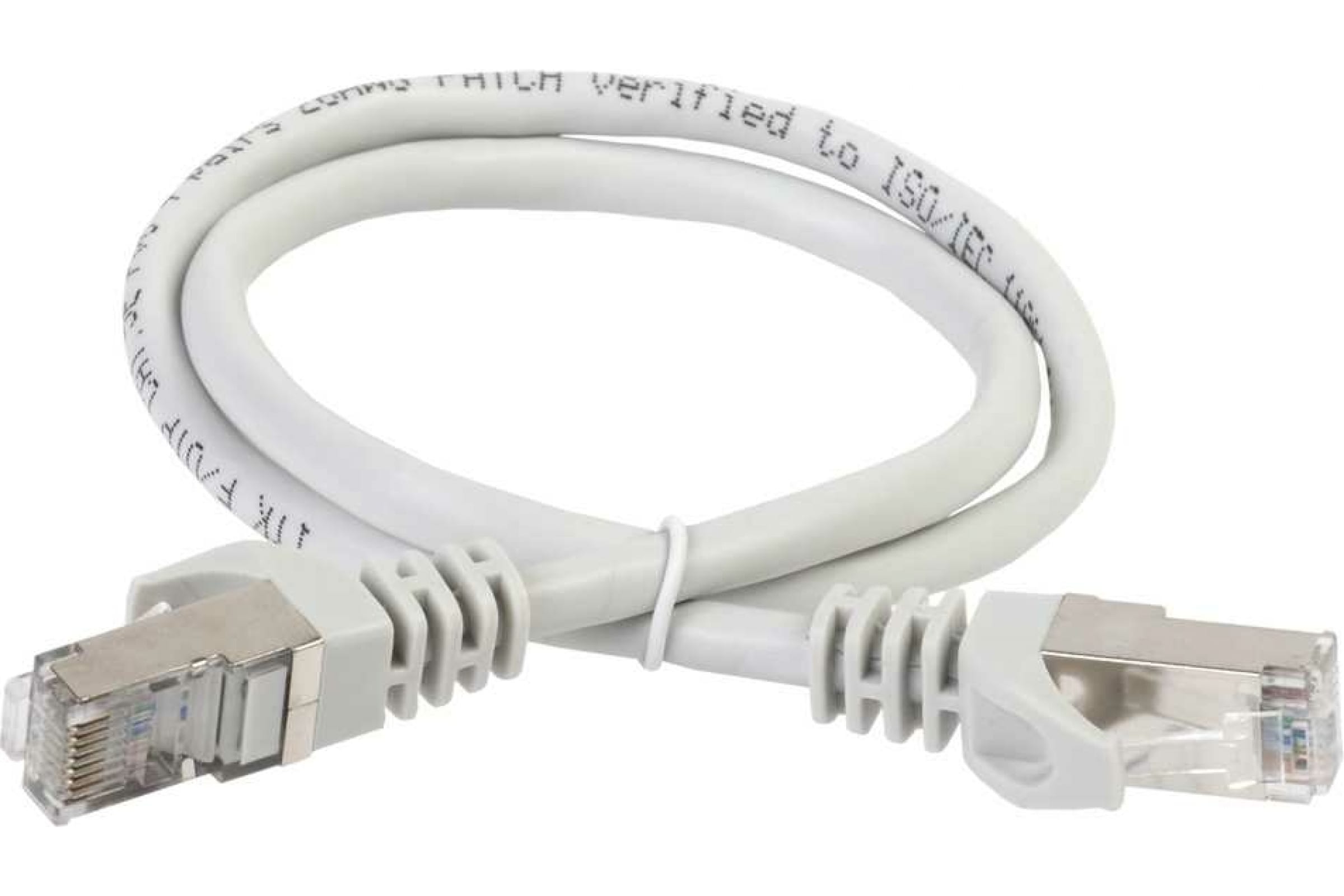 Патч-корд IEK RJ45 вилка - RJ45 вилка RJ 45 2м PC01-C6F-2M