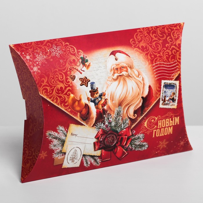 

Коробка подарочная Дарите Счастье Новогодняя почта 26 х 19 х 4 см 5 шт, Красный