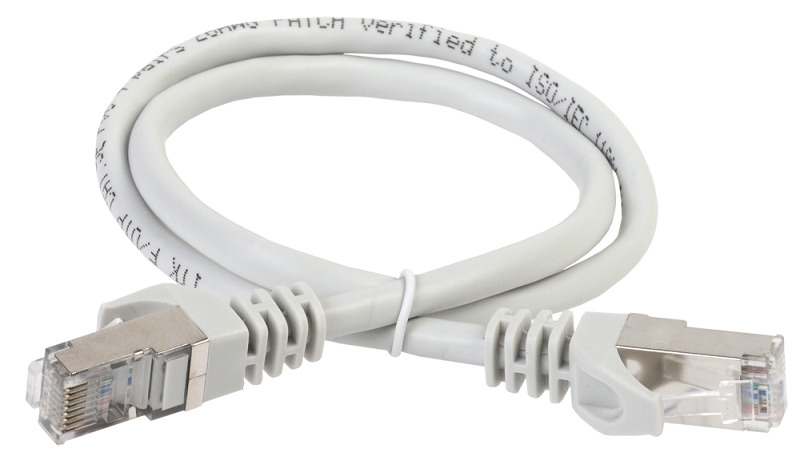 фото Патч-корд iek rj45-rj45 1м (pc01-c5ef-1m)