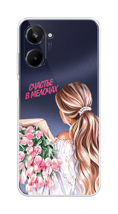

Чехол Homey на Realme 10 4G "Простые радости", Прозрачный;розовый;белый;бежевый, 2512150-1