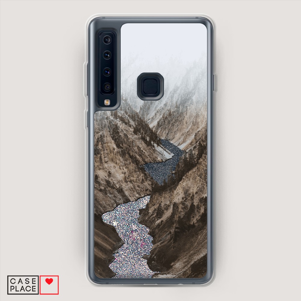 

Жидкий чехол с блестками "Звездный единорог" на Samsung Galaxy A91
