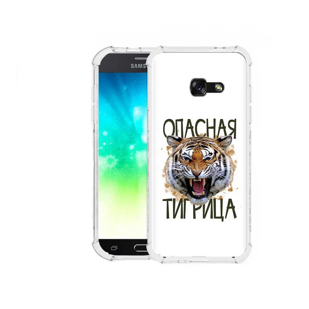 

Чехол MyPads Tocco для Samsung Galaxy A3 (2016) опасная тигрица, Прозрачный, Tocco