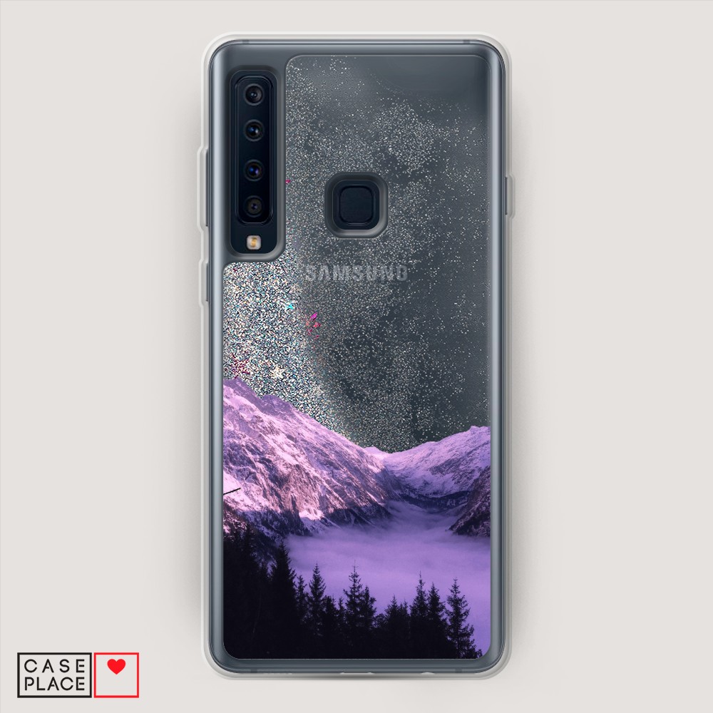 

Жидкий чехол с блестками "Звездный единорог" на Samsung Galaxy A91