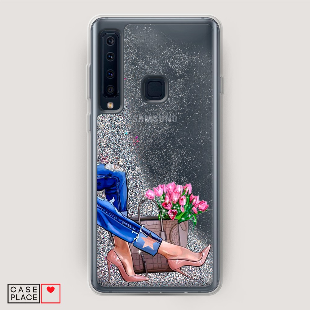 

Жидкий чехол с блестками "Звездный единорог" на Samsung Galaxy A91