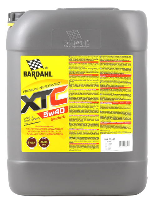

Моторное масло Bardahl XTC A3/B4 синтетическое 5W40 20л