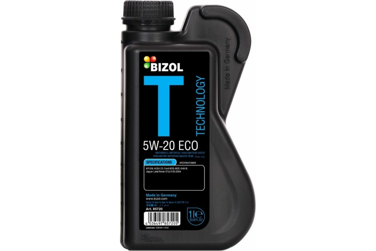 фото Моторное масло bizol technology 5w-20 eco 1l