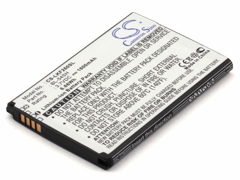 

Аккумуляторная батарея для телефона LG BL-54SG, EAC62018301 (1800mAh)