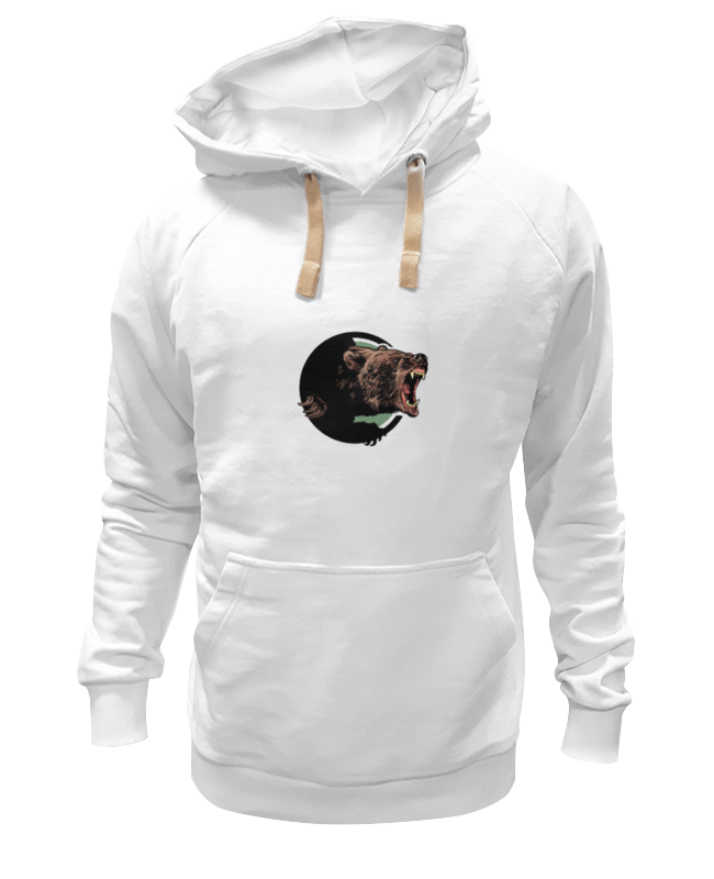 

Худи унисекс Printio Медведь белое 3XL, Белый, Медведь