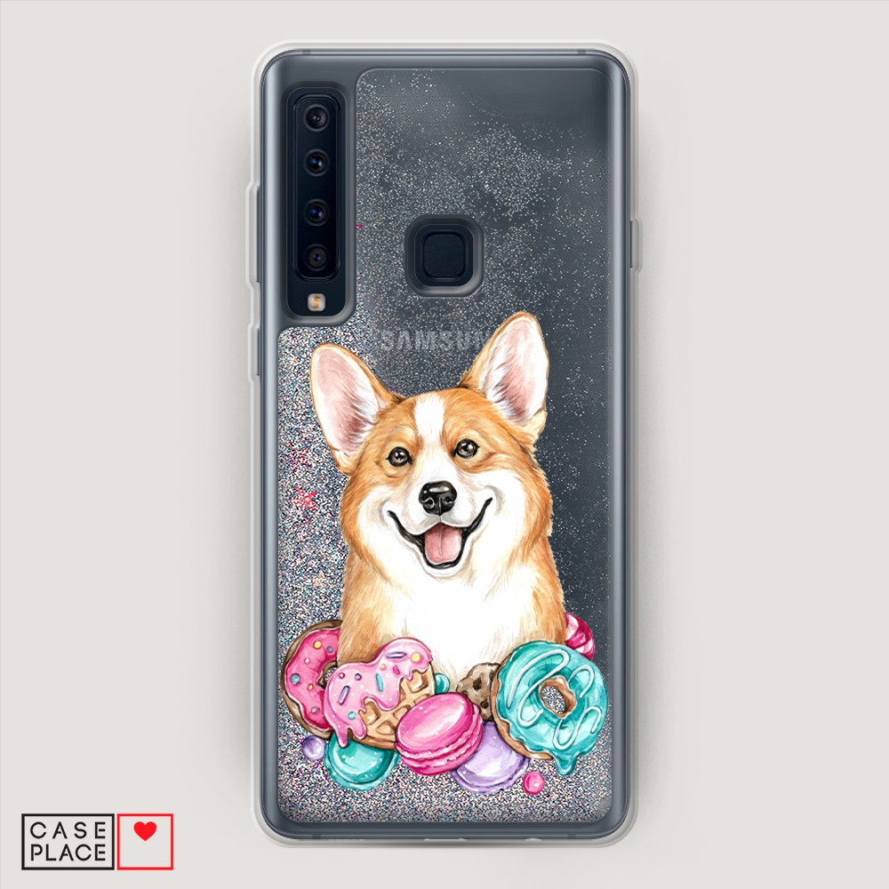 

Жидкий чехол с блестками "Звездный единорог" на Samsung Galaxy A91