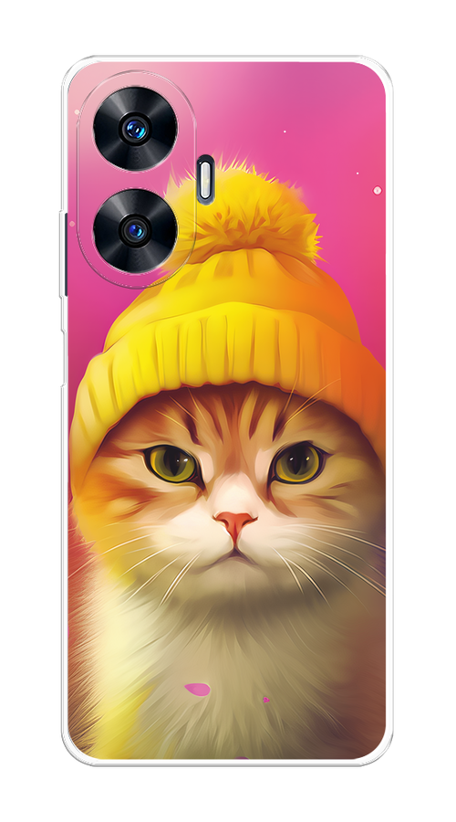 

Чехол Homey на Realme C55 "Котик в шапочке", Розовый;желтый;бежевый, 2513850-1
