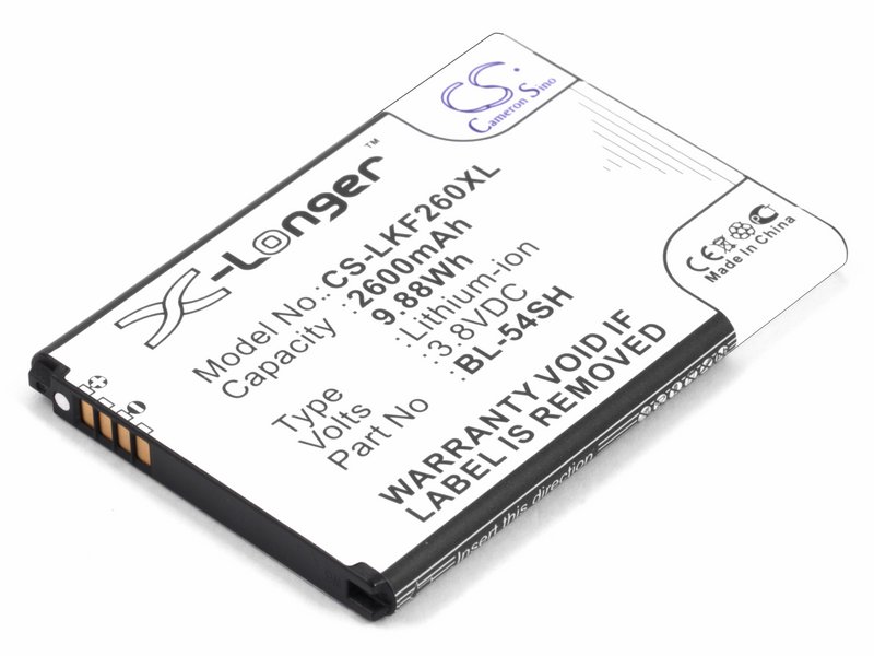 

Аккумуляторная батарея для телефона LG G3 s D722, D724 (BL-54SH) 2600mAh