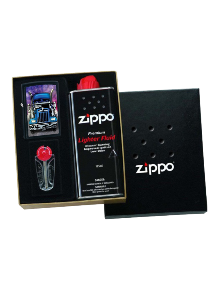 

Набор ZIPPO: зажигалка 28312 бензиновая, топливо, кремний для зажигалки, Разноцветный, 28312
