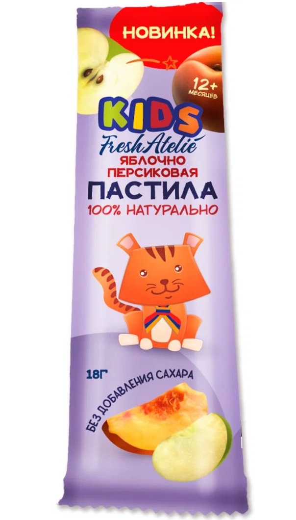 Пастила Fresh Atelie Kids яблочная пластинки 18 г